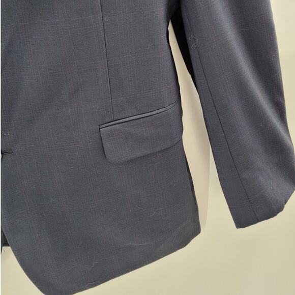 Franco Lotti Illusion Plaid 3 Button Single‎ breasted Men's Suit Jacket Blazer - Picture 9 of 15